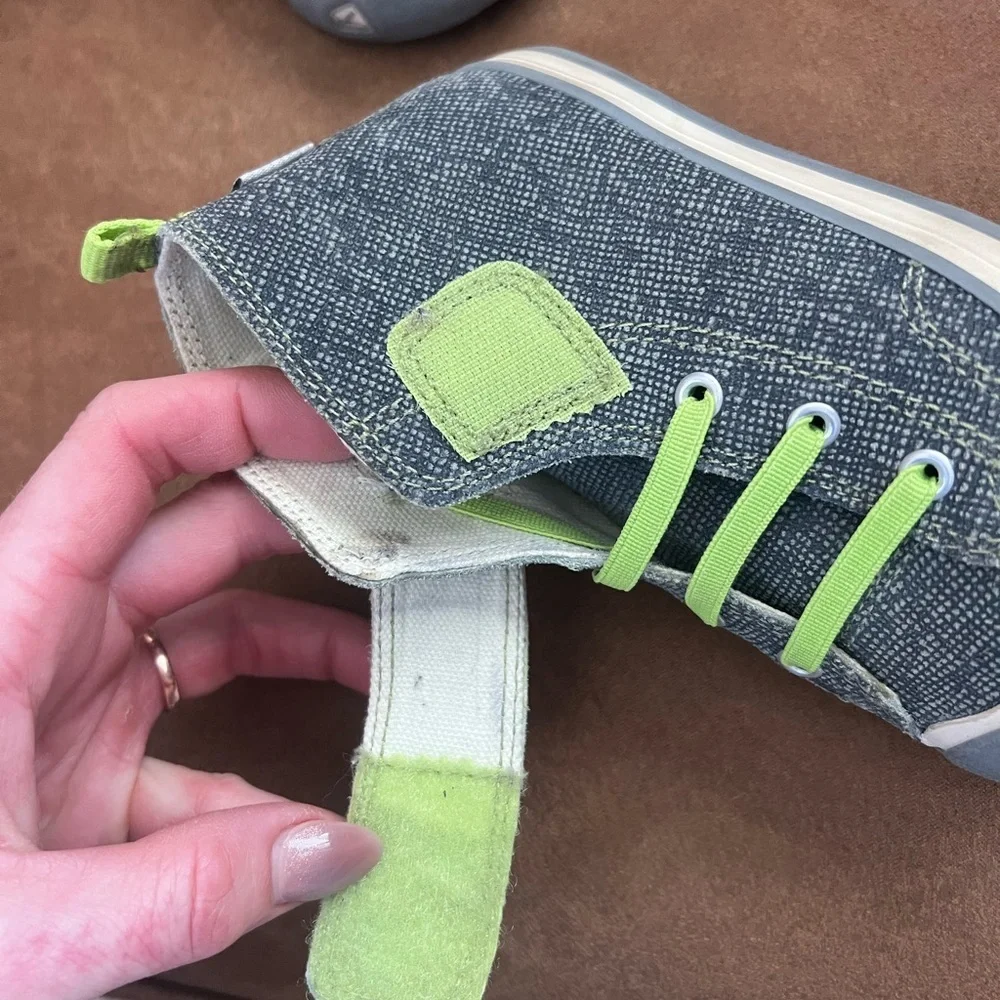 Keen Kids Sneakers with Neon Green Laces